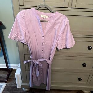 Loft purple mini dress size small/6.